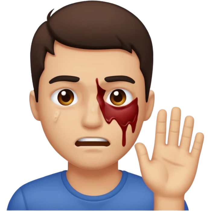 Guy hitting himself emoji