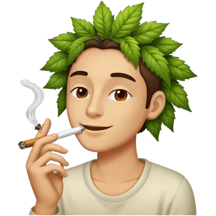 Smoking weed emoji
