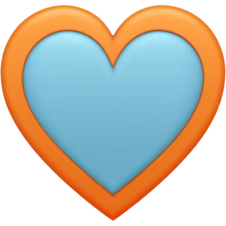 Create a regular heart emoji with the same patterns and color as Lando Norris's 2025 helmet emoji