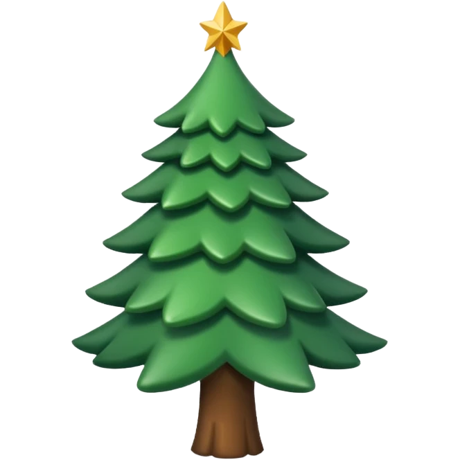 Fais le sapin plus petit, plus styé. Logo pour réseaux sociaux. emoji
