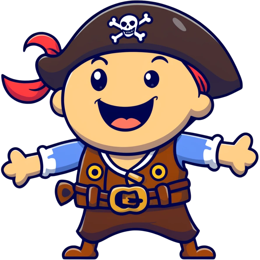pirate laughing emoji