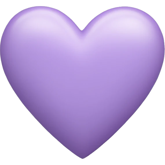 pastel purple heart emoji
