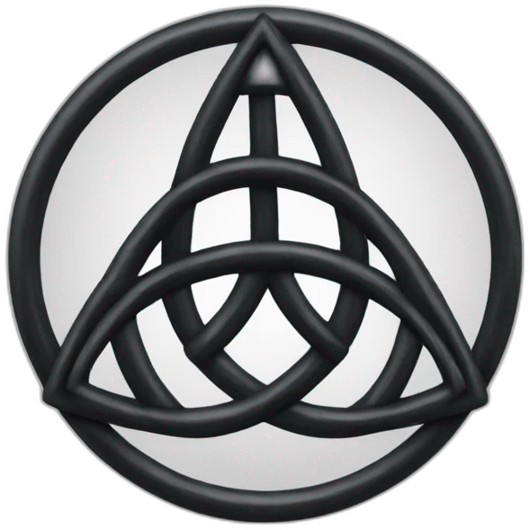 Dark series triquetra  emoji