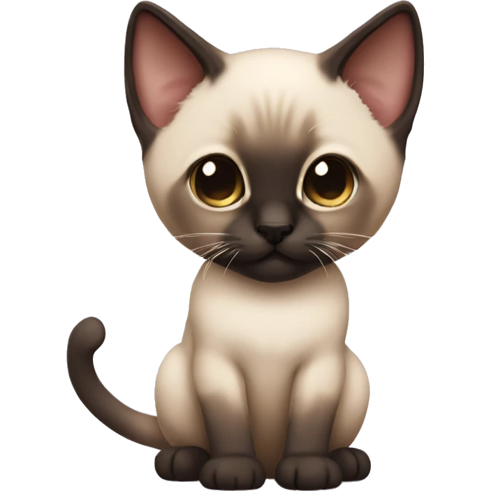 Siamese kitten emoji