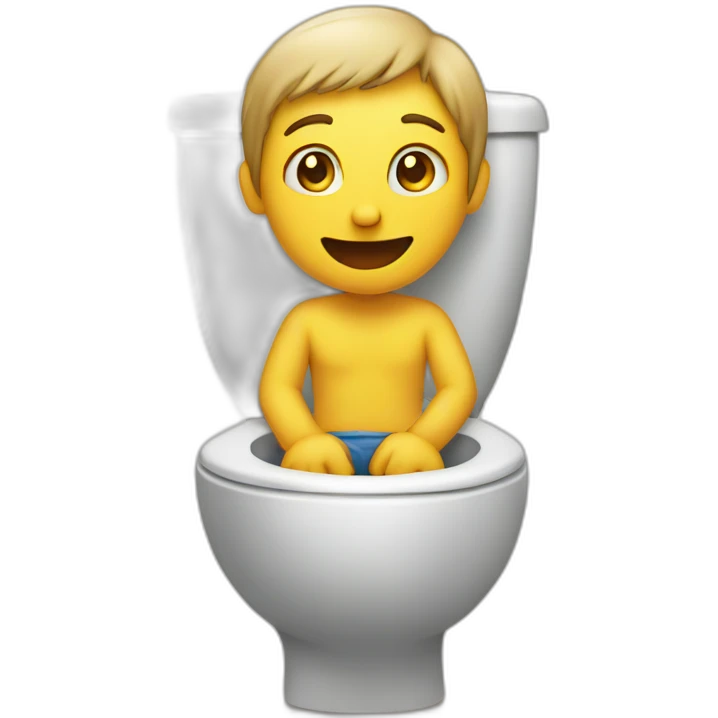 person sitting on a toilet emoji