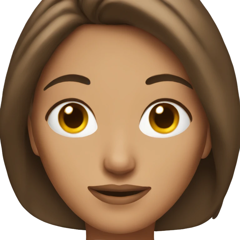 Hot brown haired woman emoji