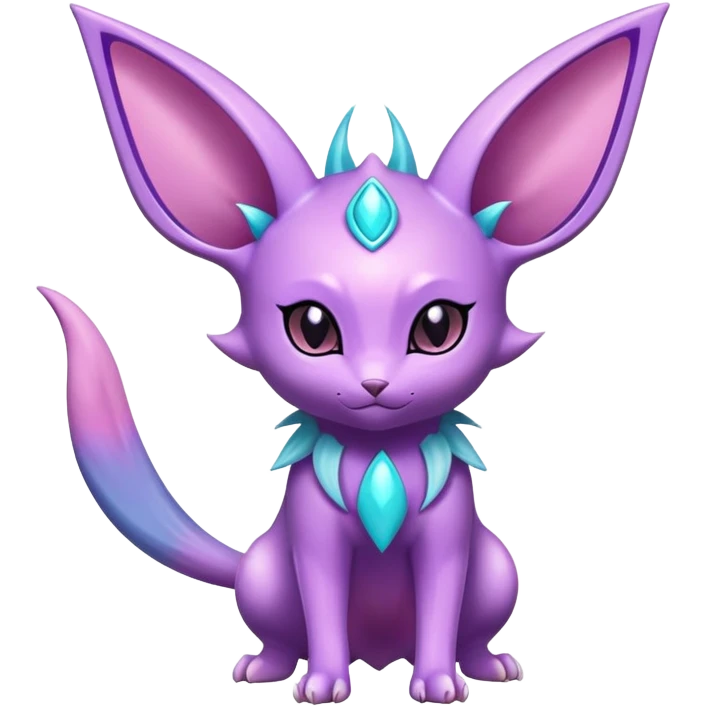 Shiny Exotic Espeon-Delcatty-Nidorino-Hybrid-Creature emoji
