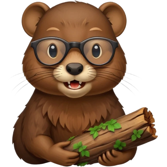 spectacled beaver emoji