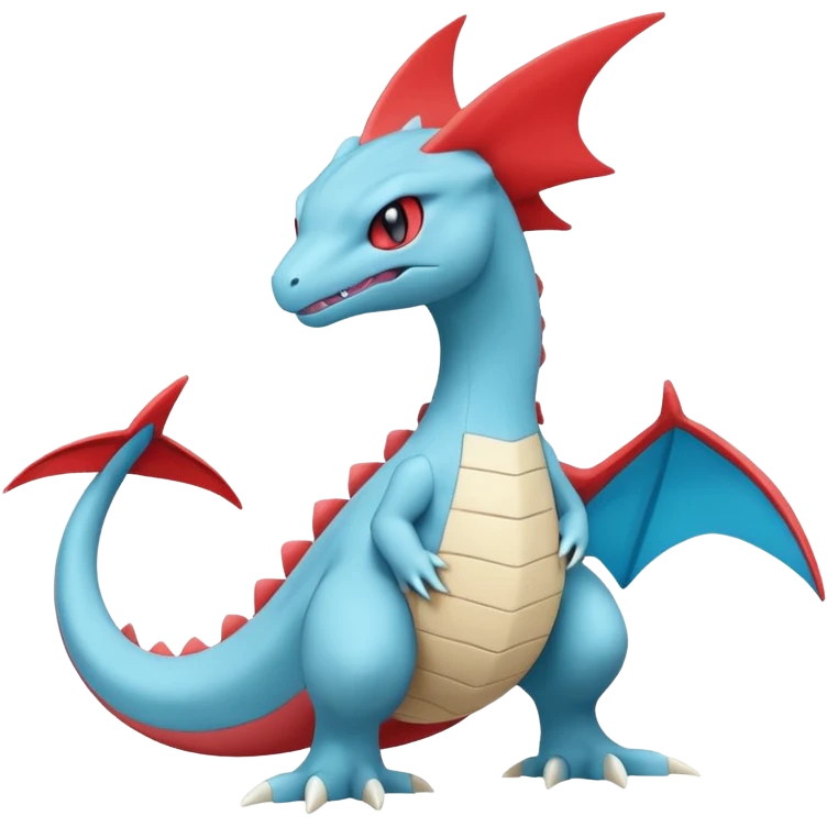 Inteleon-Amaura-Salamence-Pokémon-fusion (full body) emoji