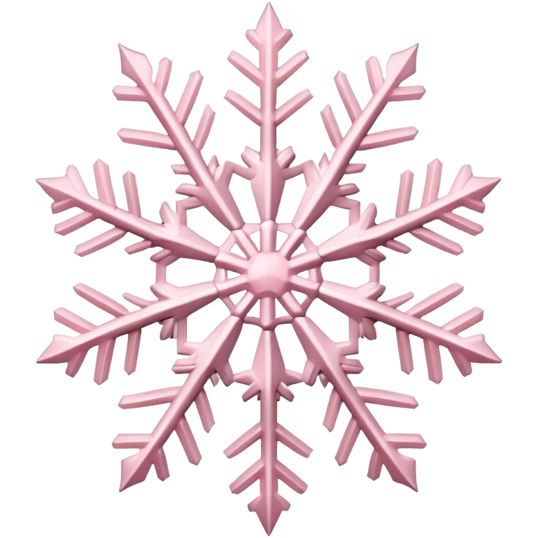 Pastel pink snowflake  emoji