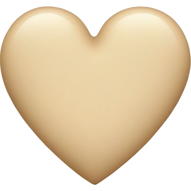 Beige heart  emoji
