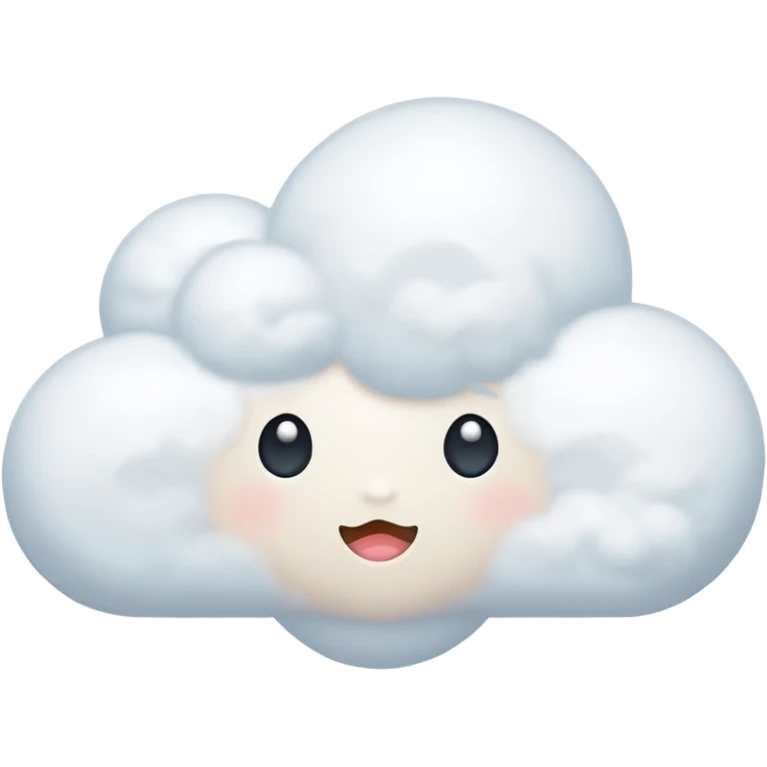 Cute cloud  emoji