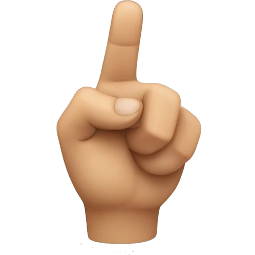 finger pointing pov emoji