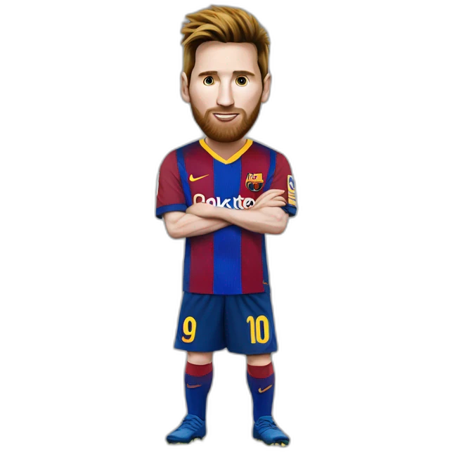 Messi et ses 8 Ballons d’or emoji