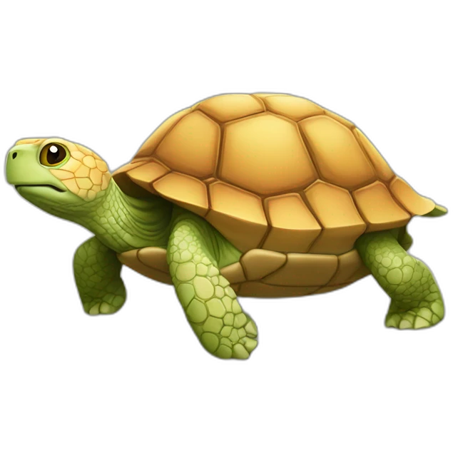 Chat sur une tortue emoji
