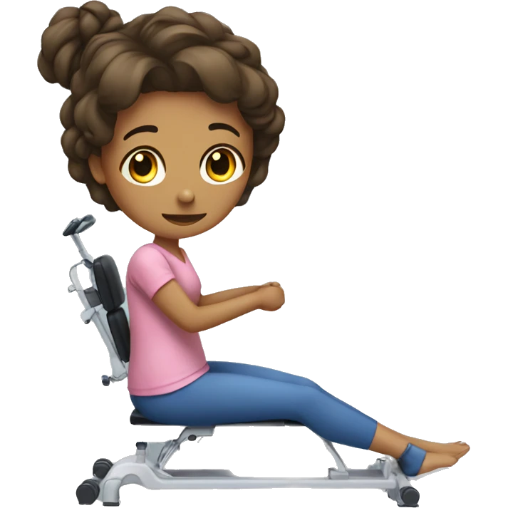 girl doing physiotherapy emoji