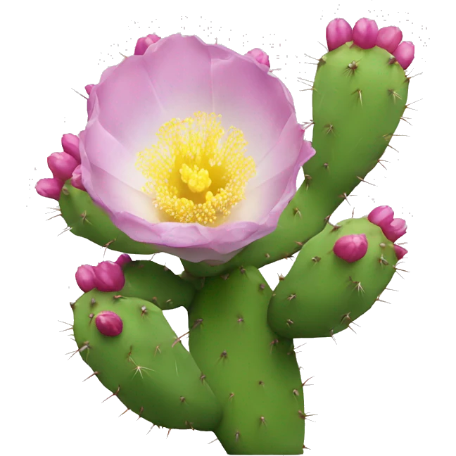Prickly pear flower emoji