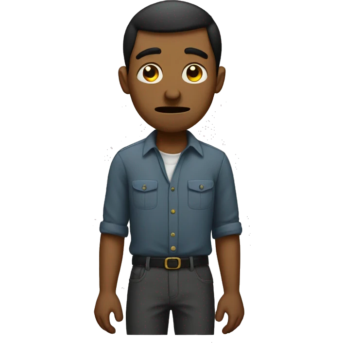 men with no money in hand sad emoji