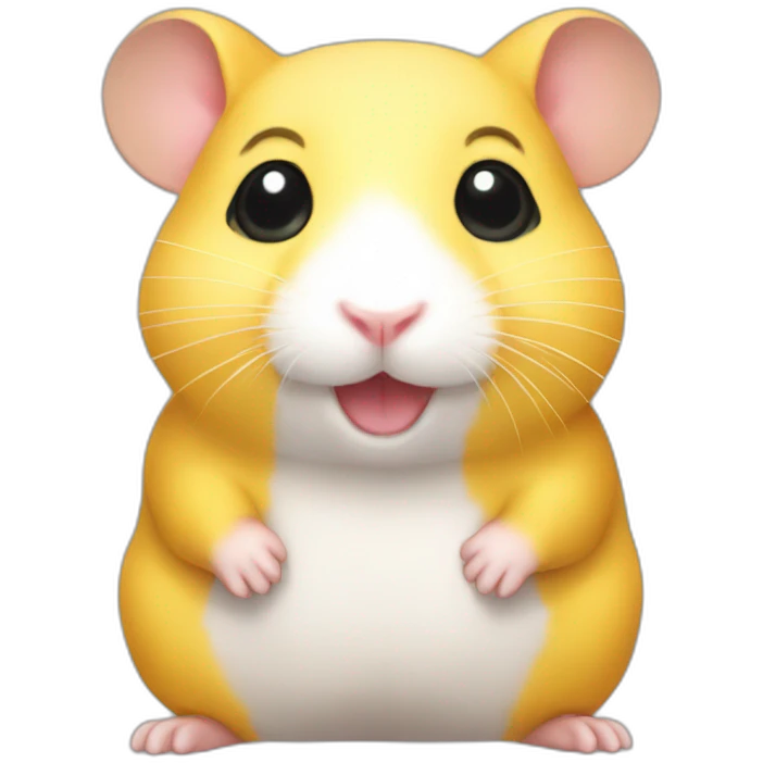 Hamster yellow emoji