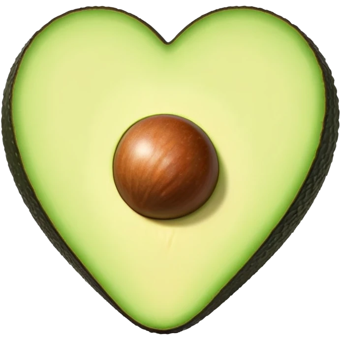 Avocado heart emoji