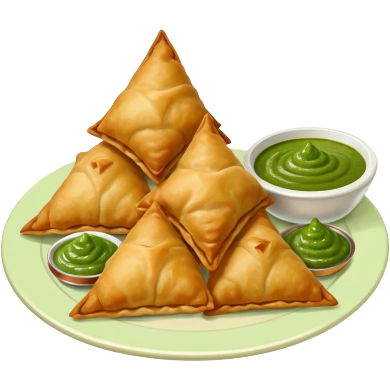 samosa with chutney emoji