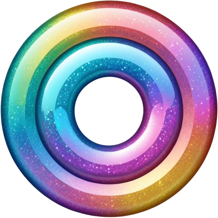 Glitter inner circle emoji