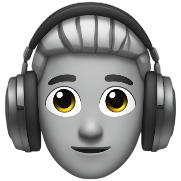 headphones user emoji