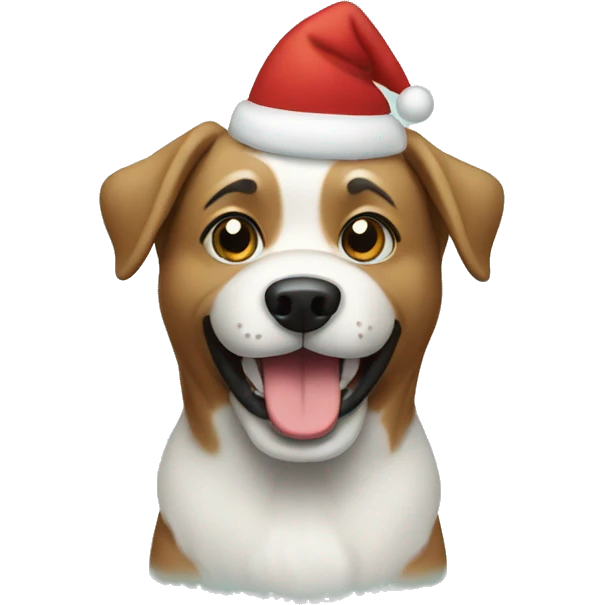 Christmas dog  emoji