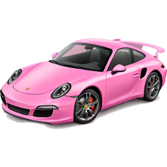 Pink porche  emoji