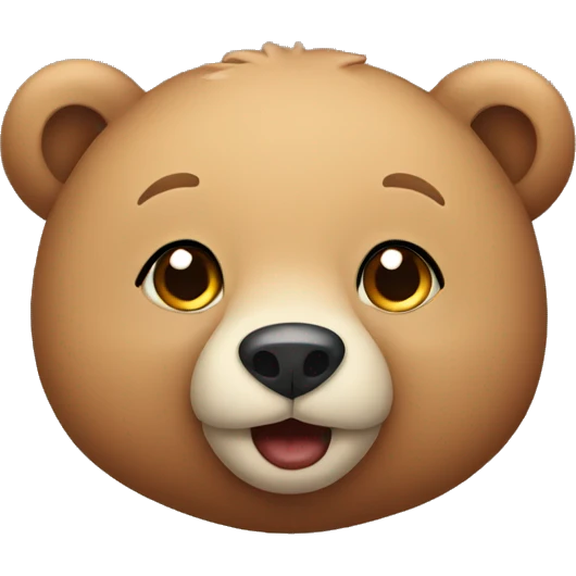 Cute bear emoji