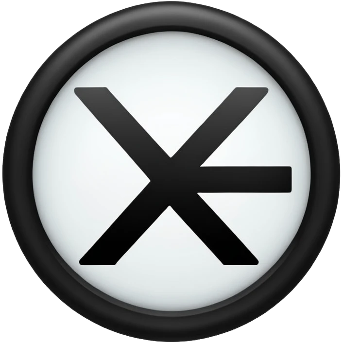 A circle with a Black and white tick in it emoji