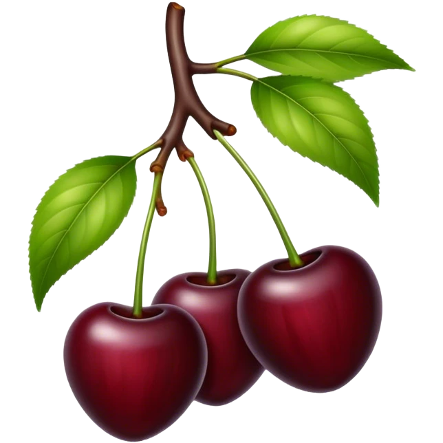 Black cherry emoji