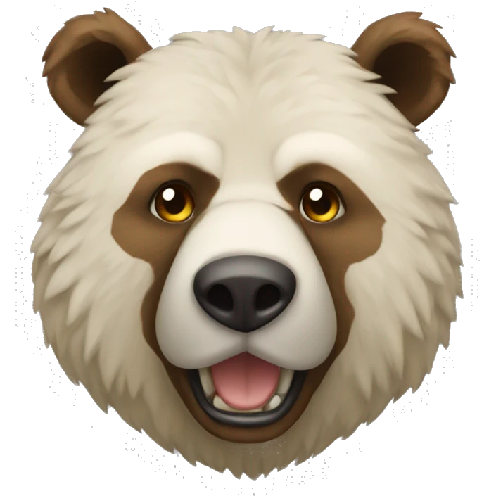Urso nervoso emoji