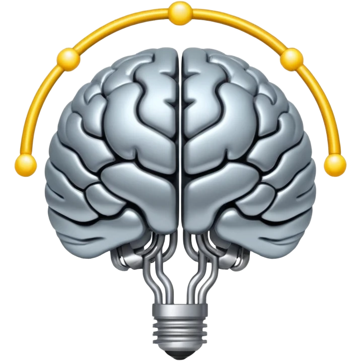 second brain connected to an idea and a task emoji