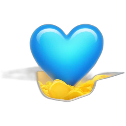 Blue heart inside a server emoji