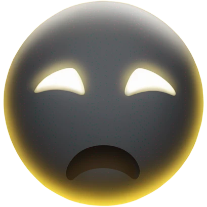 Glowing yellow orb rays of light emoji