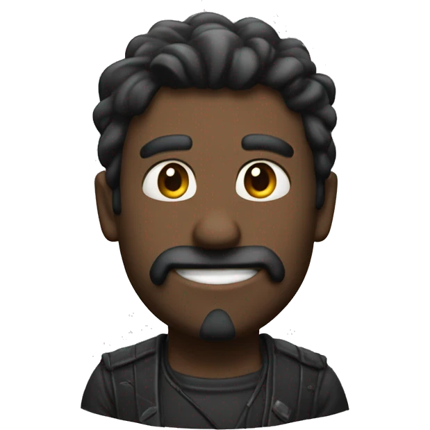 Pulgar arriba negro emoji