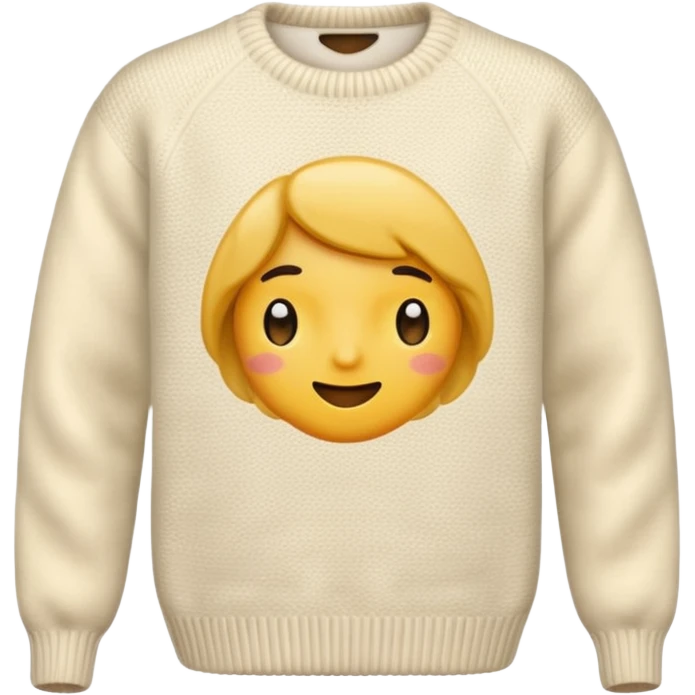 cream sweater emoji