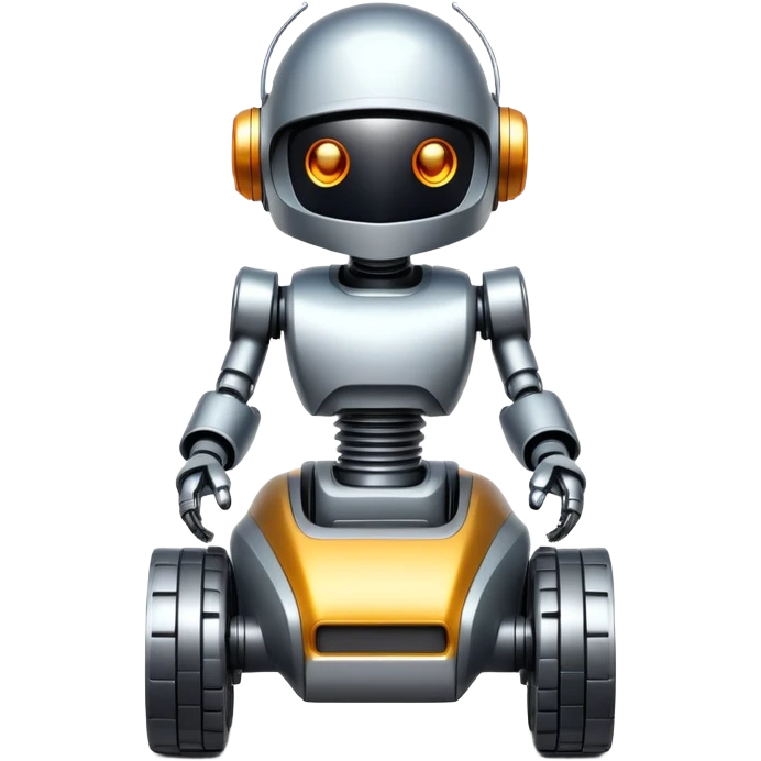 Racing robot emoji