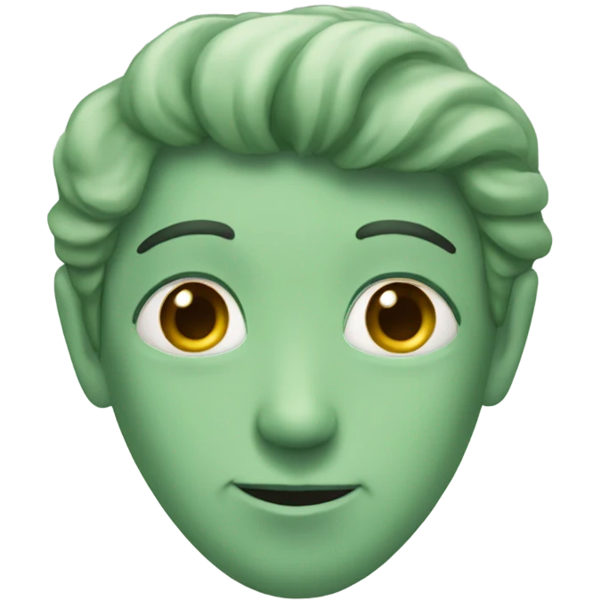 Sage green heart emoji