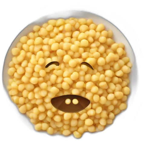 mashed yellow pea on plate emoji