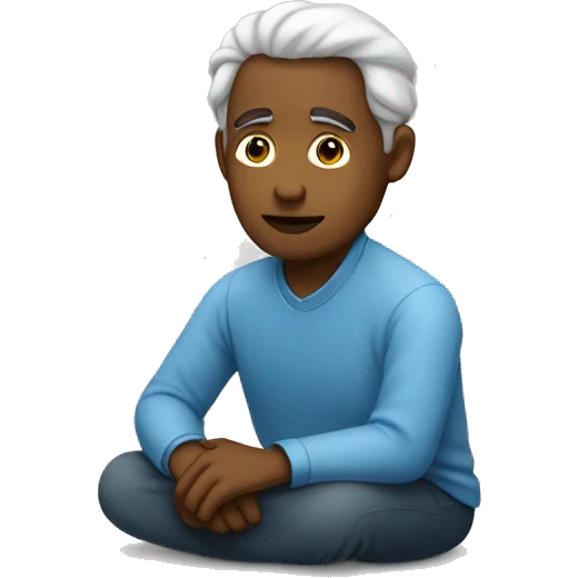 un homme pensif emoji