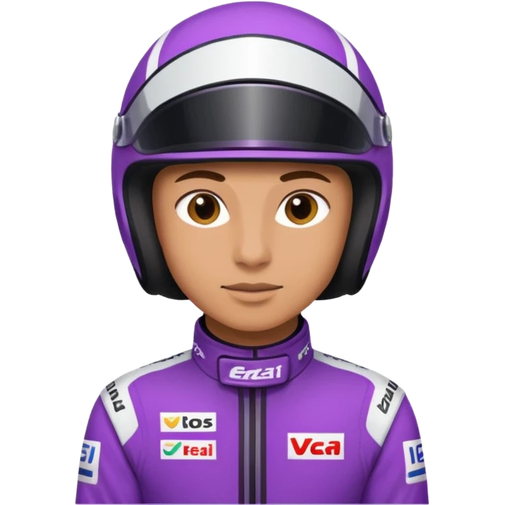 Race Driver purple cloth emoji