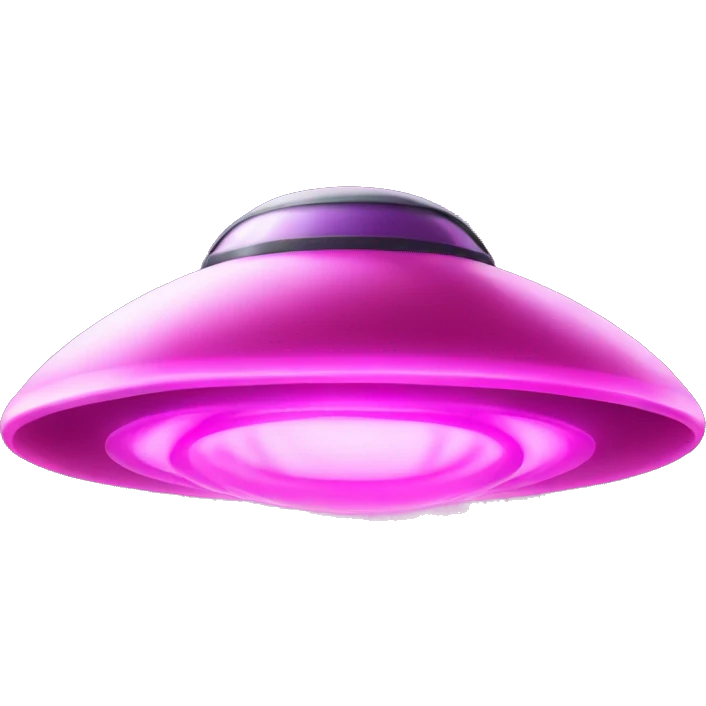 pink glowing ufo emoji