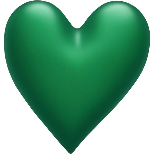 Hunter green heart emoji