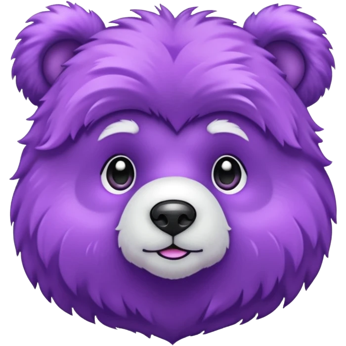 glitter purple and cian bear emoji