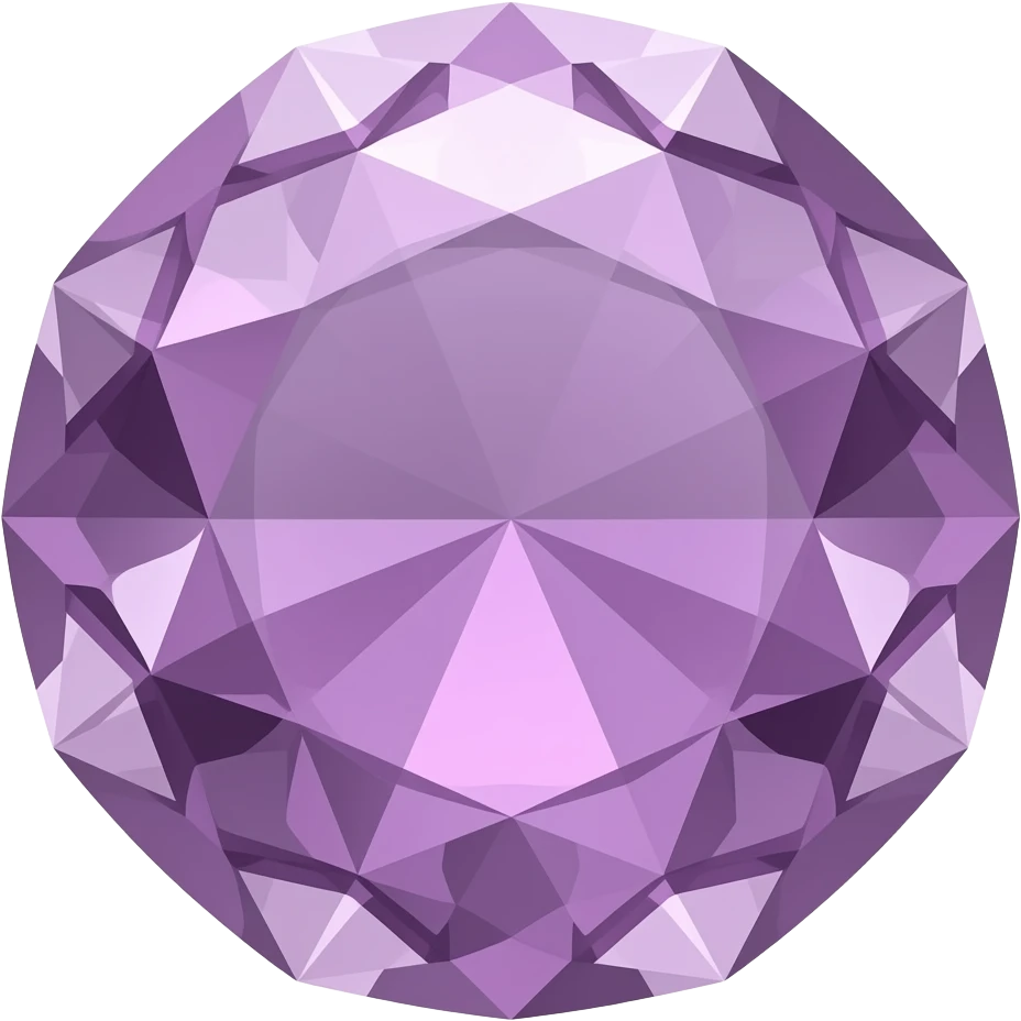 Mauve crystal emoji