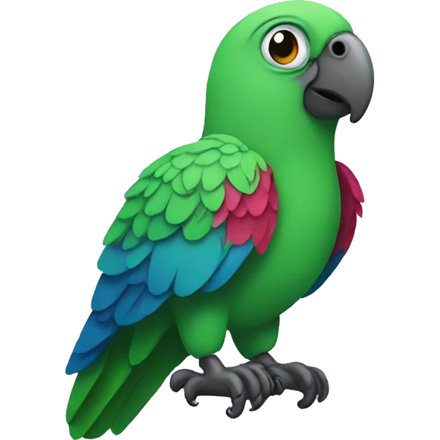 purple little parrot emoji