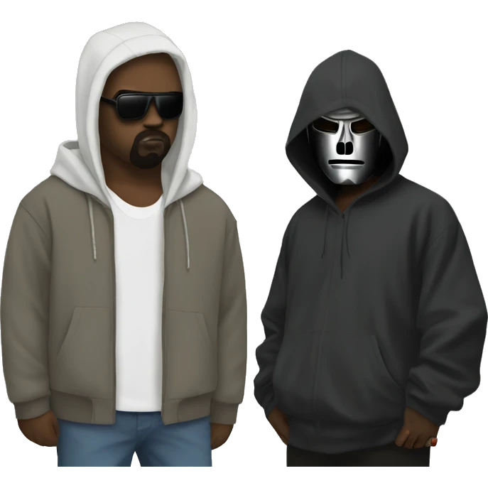 Kanye west with MF Doom emoji