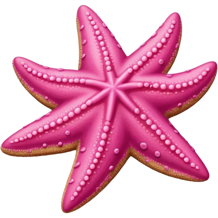 Pink starfish emoji